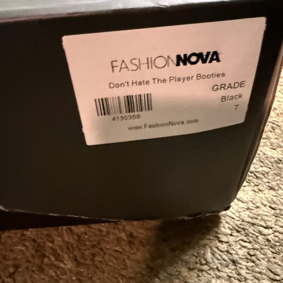 Fashion Nova Glossy Black Combat Boots - Picture 6 of 6